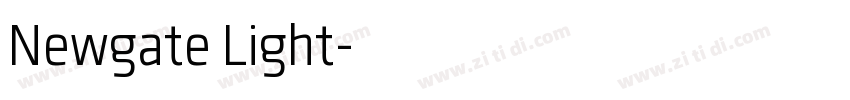 Newgate Light字体转换